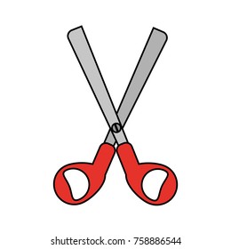 Scissor utensil isolated