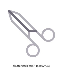 Scissor Vector Color Line Icon