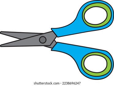 scissor vector cutting tool for paper