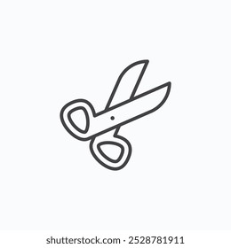 Scissor vector flat icon set.eps