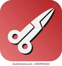 Scissor Vector Glyph Gradient Background Icon For Personal And Commercial Use.
