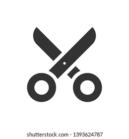 Scissor Vector glyph graphics Icon