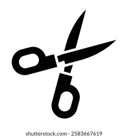 scissor Vector glyph icon Design 