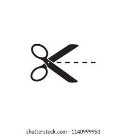 Scissor vector icon 