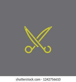 Scissor vector icon