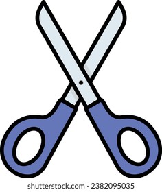 Scissor vector icon. Can be used for printing, mobile and web applications.