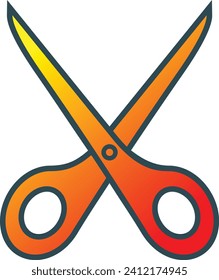 Scissor vector icon. Can be used for printing, mobile and web applications.
