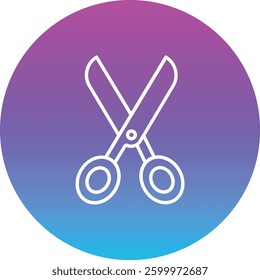 Scissor vector icon. Can be used for printing, mobile and web applications.