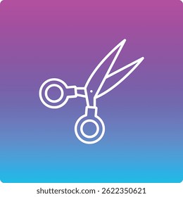 Icono de Vector de tijera. Se puede utilizar para aplicaciones de impresión, móviles y de Web.