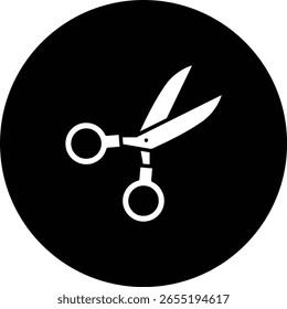 Icono de Vector de tijera. Se puede utilizar para aplicaciones de impresión, móviles y de Web.