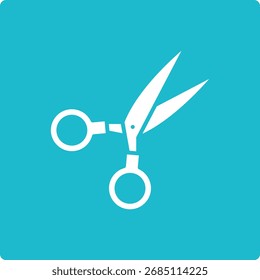 Icono de Vector de tijera. Se puede utilizar para aplicaciones de impresión, móviles y de Web.