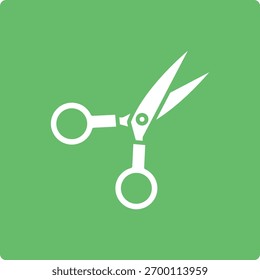 Ícone de vetor de tesoura. Pode ser usado para impressão, aplicativos móveis e da Web.