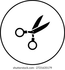 Icono de Vector de tijera. Se puede utilizar para aplicaciones de impresión, móviles y de Web.