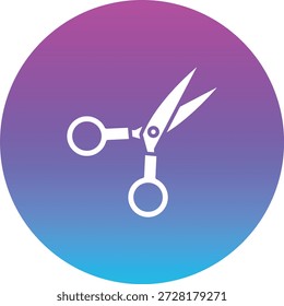 Ícone de vetor de tesoura. Pode ser usado para impressão, aplicativos móveis e da Web.