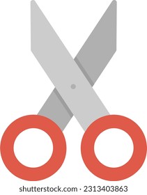 Scissor Vector Icon Flat Style