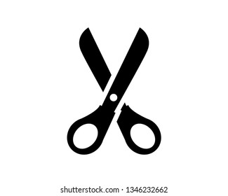 scissor vector icon template