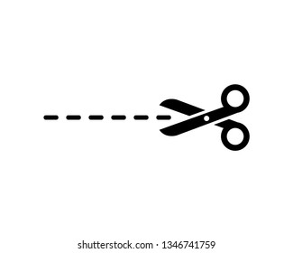 scissor vector icon template