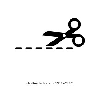 scissor vector icon template