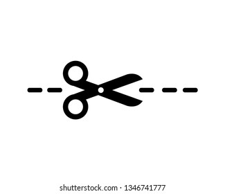 scissor vector icon template