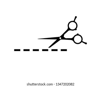 scissor vector icon template