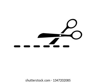 scissor vector icon template