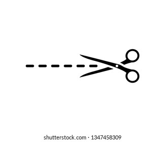 scissor vector icon template