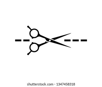 scissor vector icon template
