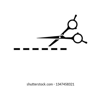 scissor vector icon template