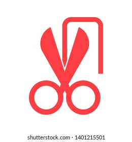 scissor vector icon template - Vector