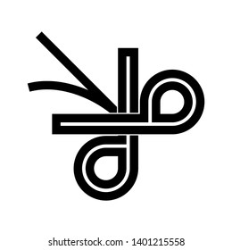 scissor vector icon template - Vector