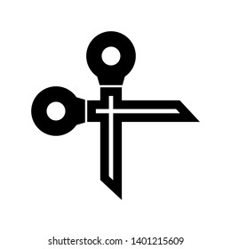 scissor vector icon template - Vector