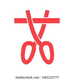 scissor vector icon template - Vector