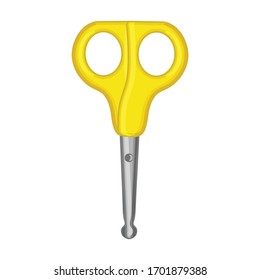 Scissor vector icon.Cartoon vector icon isolated on white background scissor.