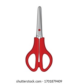 Scissor vector icon.Cartoon vector icon isolated on white background scissor.