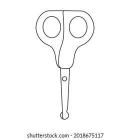 Icono de vector de pantalla.Icono de vector de contorno aislado en un sensor de fondo blanco.