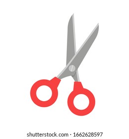 Scissor. Vector illustration in flat design