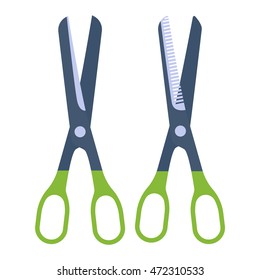 Scissor vector illustration and scissor vector office tool