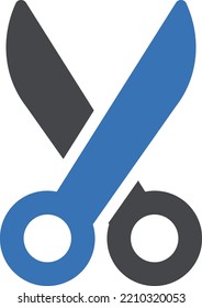 scissor  Vector illustration on a transparent background. Premium quality symmbols. Glyphs vector icons for concept and graphic design. 

