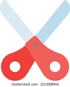 scissor  Vector illustration on a transparent background. Premium quality symmbols. Line Color vector icons for concept and graphic design. 
