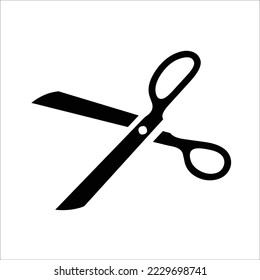 ilustración de diseño de logotipo vectorial de scissor