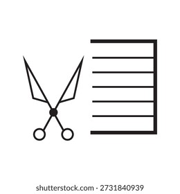 Tijeras y peine de peluquero Icono Ilustración Elemento Diseño