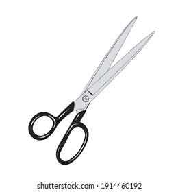 tijeras herramienta de barbershop vector ilustración gráfica