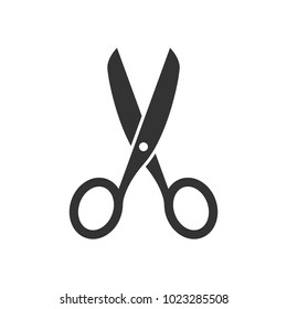 Scissors black icon