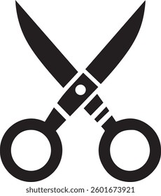 scissors black silhouette vector design