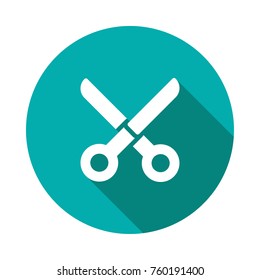 scissors circle flat