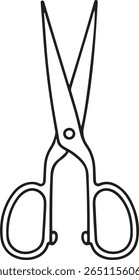 Scissors Clipart Icons in Silhouette Style