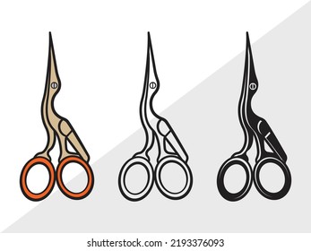 Scissors Clipart SVG Printable Vector Illustration