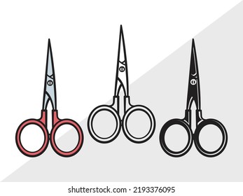 Scissors Clipart SVG Printable Vector Illustration