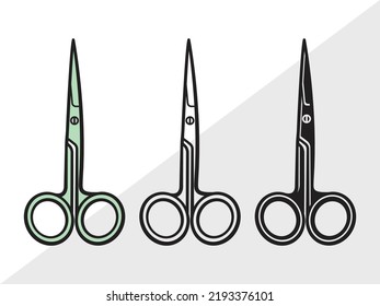 Scissors Clipart SVG Printable Vector Illustration