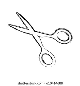 Scissors cloth isolated icon vector illustration graphic design